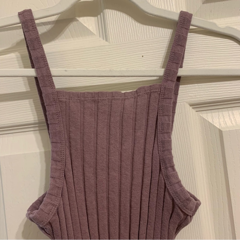 Zara Ribbed Midi Tank Dress - Picture 2 of 6